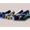 High quality DIN Gr5 anodized titanium bolts and screws for bicycle